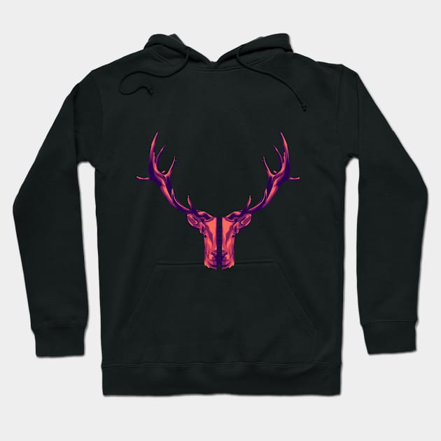 Deer head Hoodie by Zaini1999